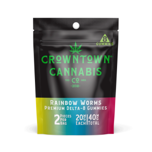 Crowntown Cannabis Delta-8-Rainbow Worms - The Plug Distribution