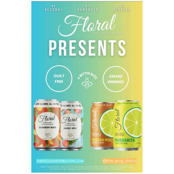 Floral - THC Seltzer - THC Cocktails - The Plug Distribution