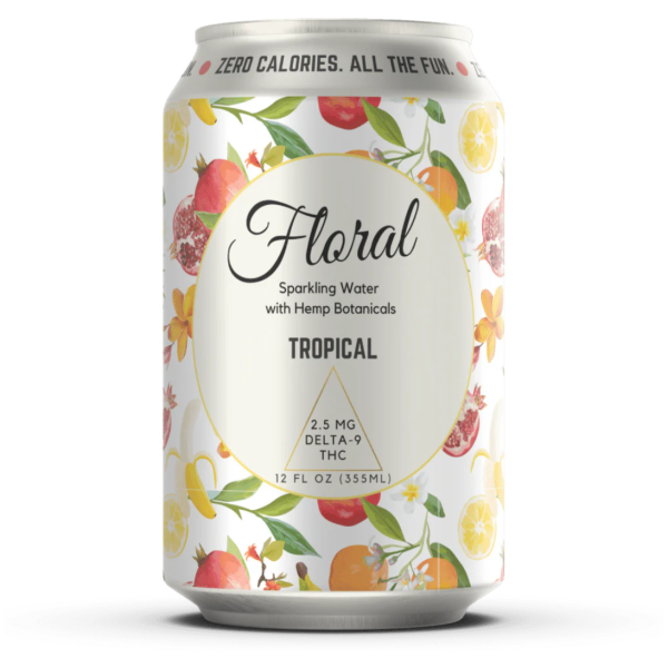 Floral - THC Seltzer - Tropical - The Plug Distribution