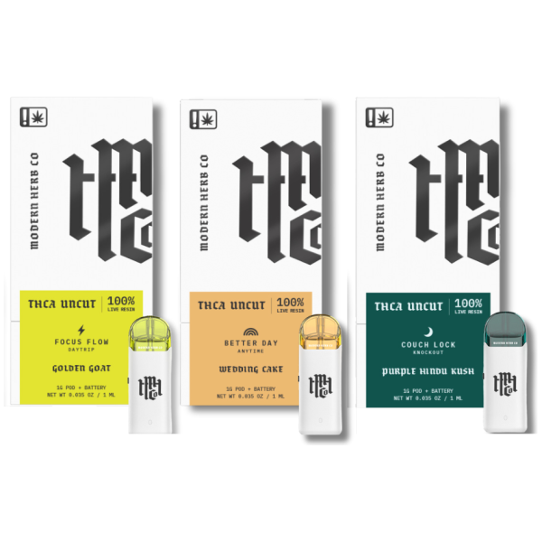 Modern Herb Co. - Uncut Live Resin THCA Pod Kit - The Plug Distribution