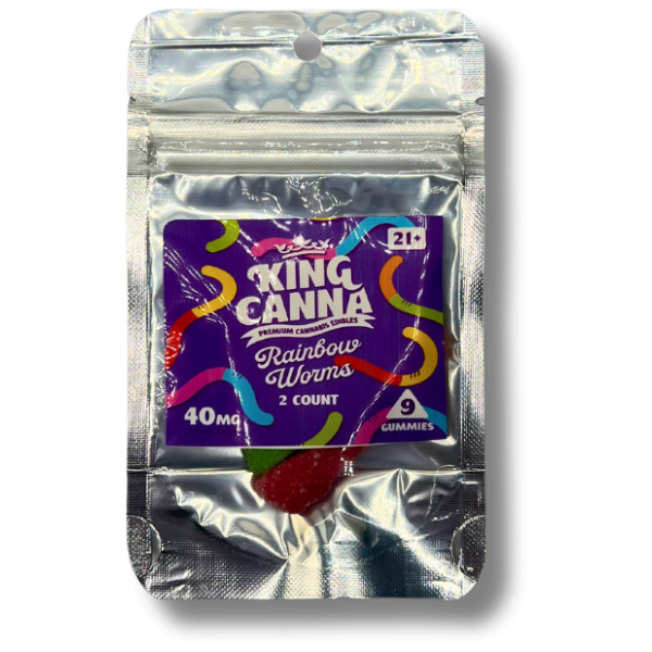 King Canna - Rainbow Worms - 2 count - The Plug Distribution