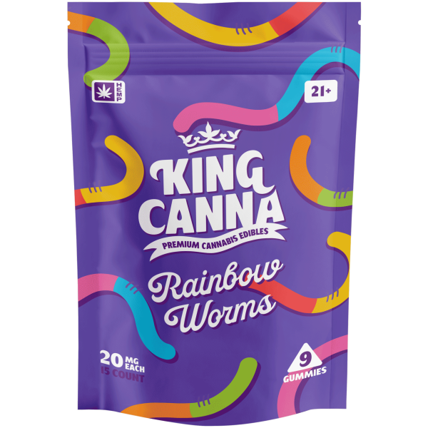 King Canna-Rainbow-Worms-15 Count - The Plug Distribution