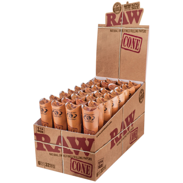 RAW - Cones 1¼ 6 Pack Classic - The Plug Distribution
