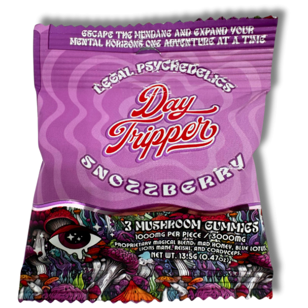 Day Tripper - Legal Psychedelics - Snozzberry Sample Packs - Mushroom Gummies - The Plug Distribution (2)