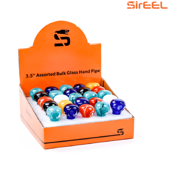 SirEEL | Bulk Glass Hand Pipes | 3.5" | Assorted Colors