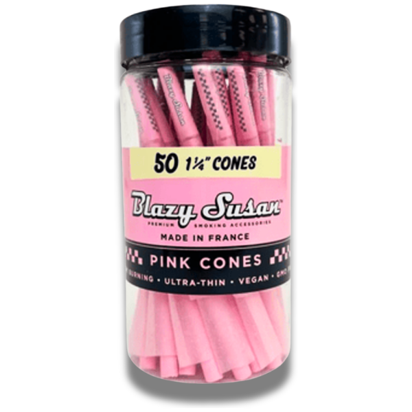 Blazy Susan - Pink Cones, 1 1_4, 50ct - The Plug Distribution