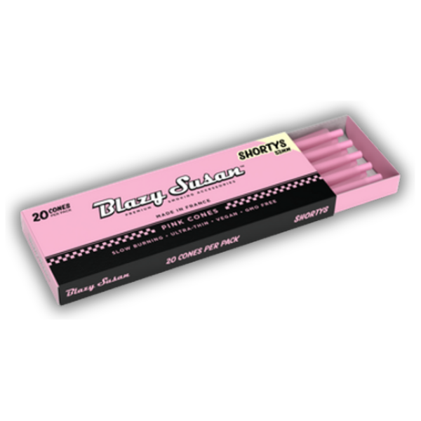 Blazy Susan 20ct Pink Cones Shortys 53mm 12pk2- The Plug Distribution
