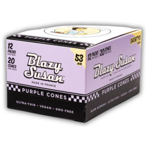 Blazy Susan 20ct Purple Cones Shortys 53mm 2pk-The Plug Distribution