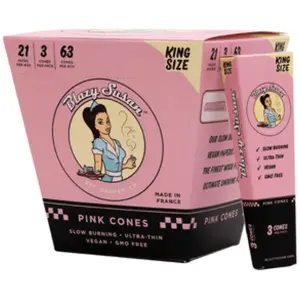 Blazy Susan 3ct Pink Cones King Size 21pk- The Plug Distribution