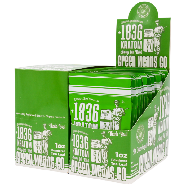 Steding & Sons _ 1836 Kratom _ 1oz Powdered Leaf - Green Means Go - The Plug Distribution