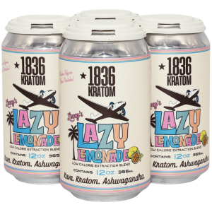 Steding & Sons _ 1836 Kratom _ Lazy Lemonade _ 12oz. Can - The Plug Distribution