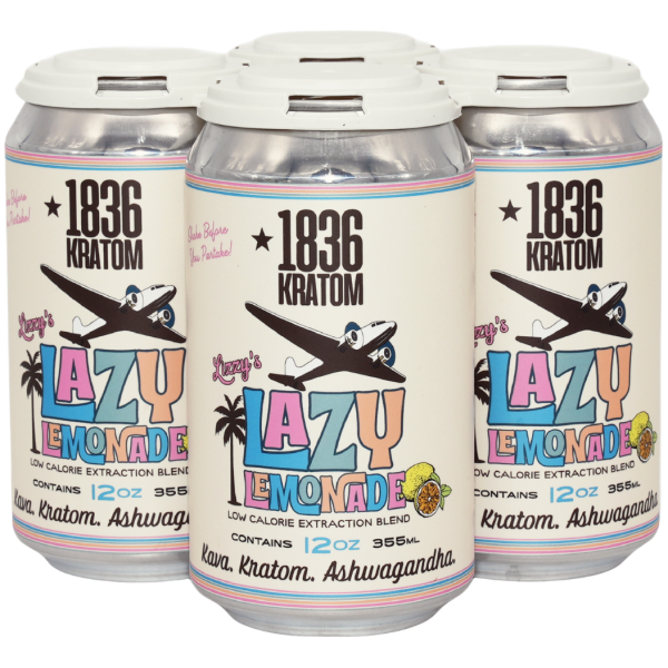 Steding & Sons _ 1836 Kratom _ Lazy Lemonade _ 12oz. Can - The Plug Distribution