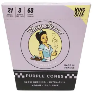 Blazy Susan 3ct PurpleCones King Size 21pk- The Plug Distribution