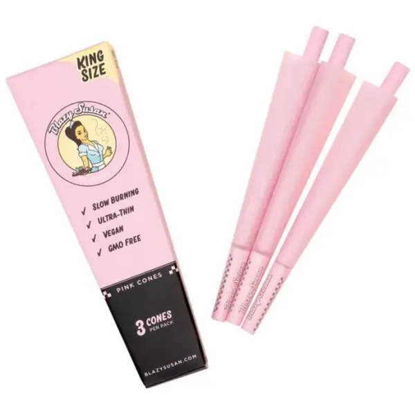 Blazy Susan 3ct Pink Cones King Size 21pk2- The Plug Distribution