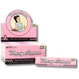 Blazy Susan | Pink Rolling Papers | King Size | Slim- The Plug Distribution