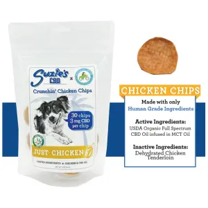 Suzie’s Pet | CBD Crunchin' Chicken Chips | 3mg | 30ct
