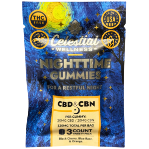 Celestial Wellness - Nighttime Gummies - 3 count - The Plug Distribution