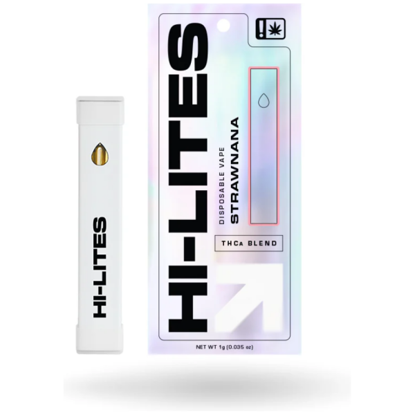 Hi-Lites THCa Disposable_ Strawnana - The Plug Distribution