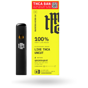 Modern Herb Co THCa Live Resin Disposable Uncut_ Golden Goat (Sativa) - 1g - The Plug Distribution