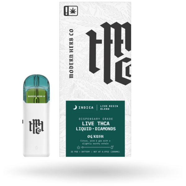 Modern Herb Co. THCa Pod Kit Live Resin Liquid Diamonds_ OG Kush (Indica) - 2g - The Plug Distribution