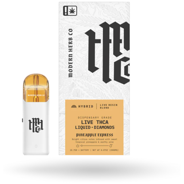 Modern Herb Co. THCa Pod Kit Live Resin Liquid Diamonds_ Pineapple Express (Hybrid) - 2g - The Plug Distribution