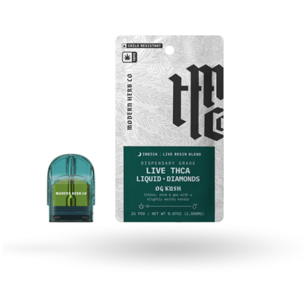 Modern Herb Co. THCa Pod Refill Live Resin Liquid Diamonds_ OG Kush (Indica) - 2g - The Plug Distribution