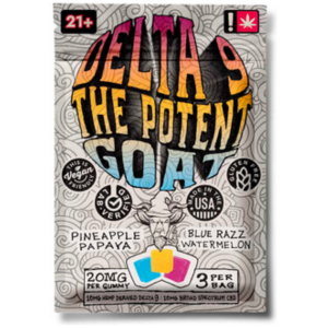 The Potent Goat Gummies Delta 9 3-Count Pack 10MG Delta 9 - 10MG CBD - The Plug Distribution