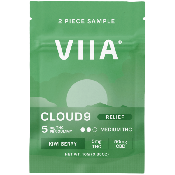 VIIA Gummies THC + CBD Cloud 9 Relief Trial Size Watermelon Wave - The Plug Distribution