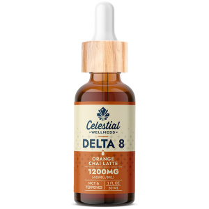 Celestial Wellness | Tincture | Delta 8 | 1200mg | Orange Chai Latte