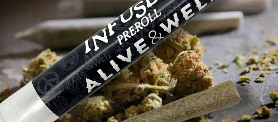 Alive and Well Infused PreRoll - Craft Resin - THCA - Live Resin - The Plug Distribution